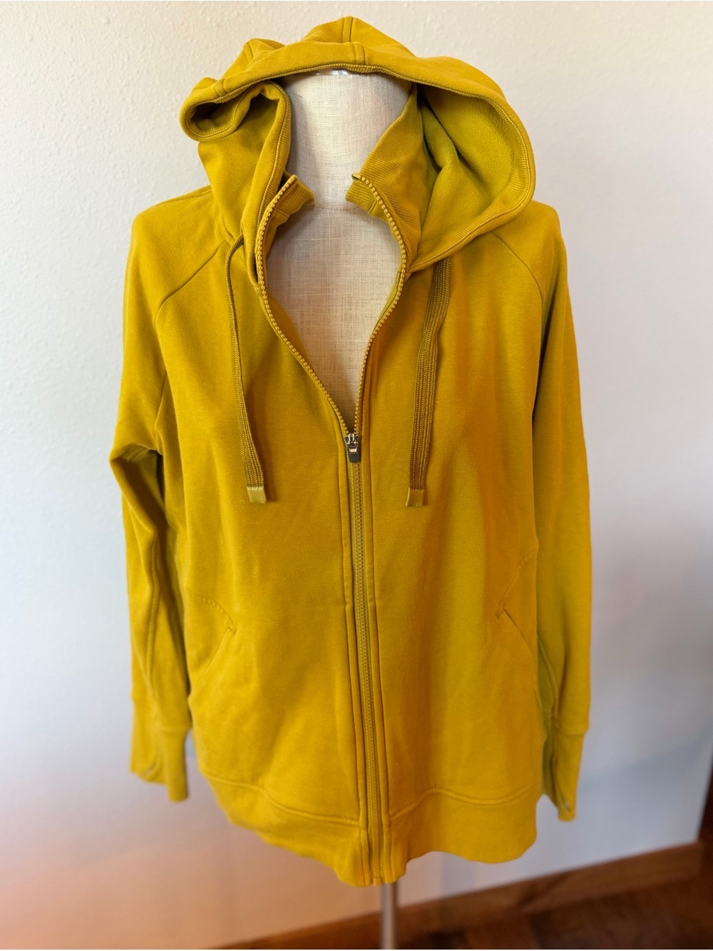 Athleta Women's Hooded Zip Jacket in Mustard 1X